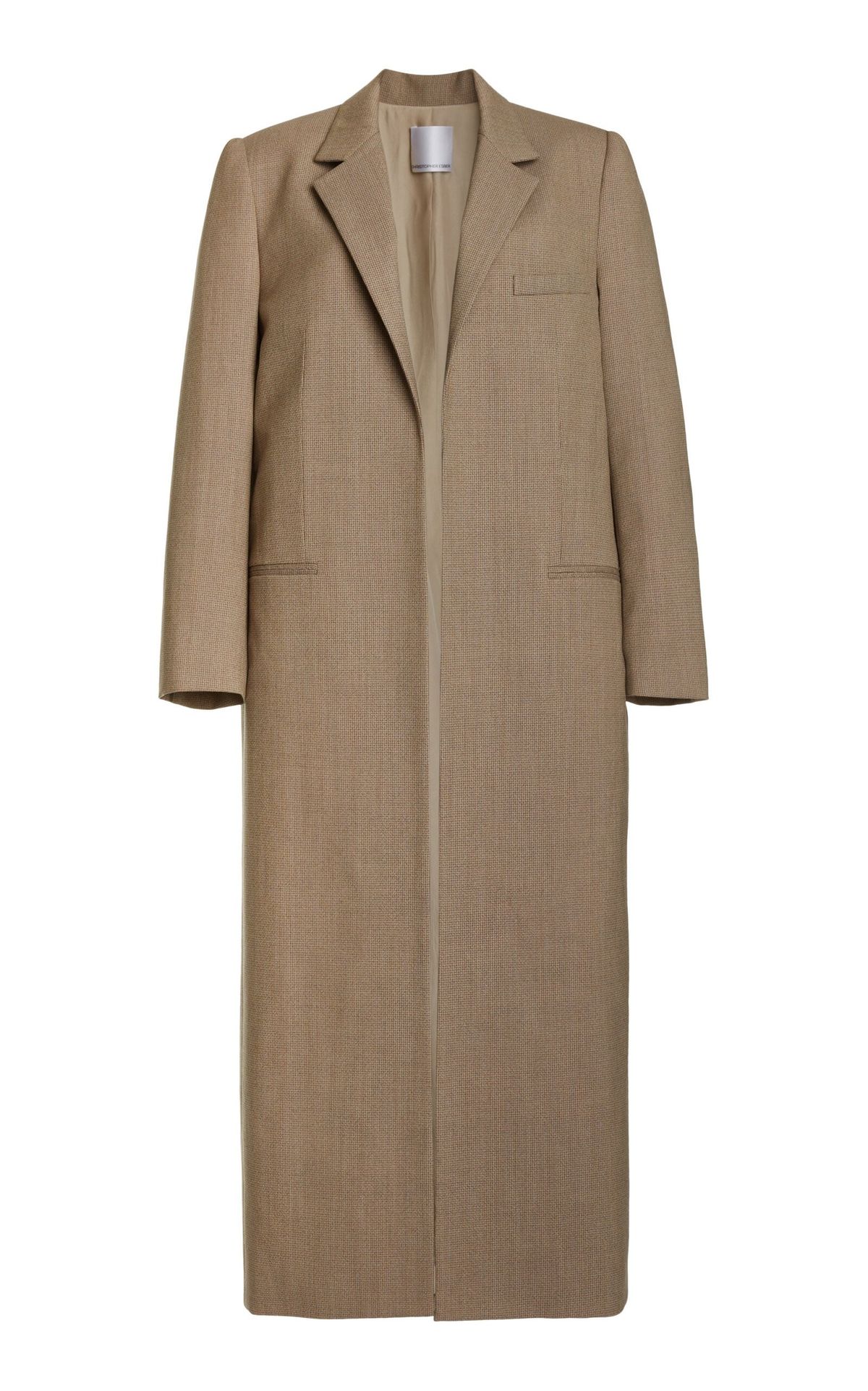 Apex Structured Shoulder Stretch-Wool Coat