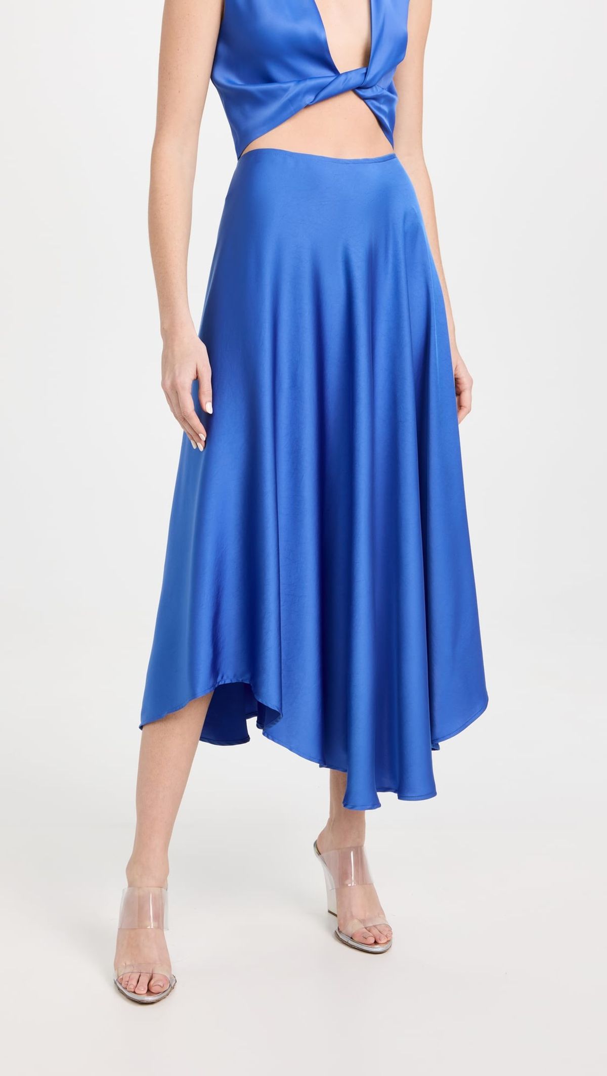 Satin Handkerchief Skirt