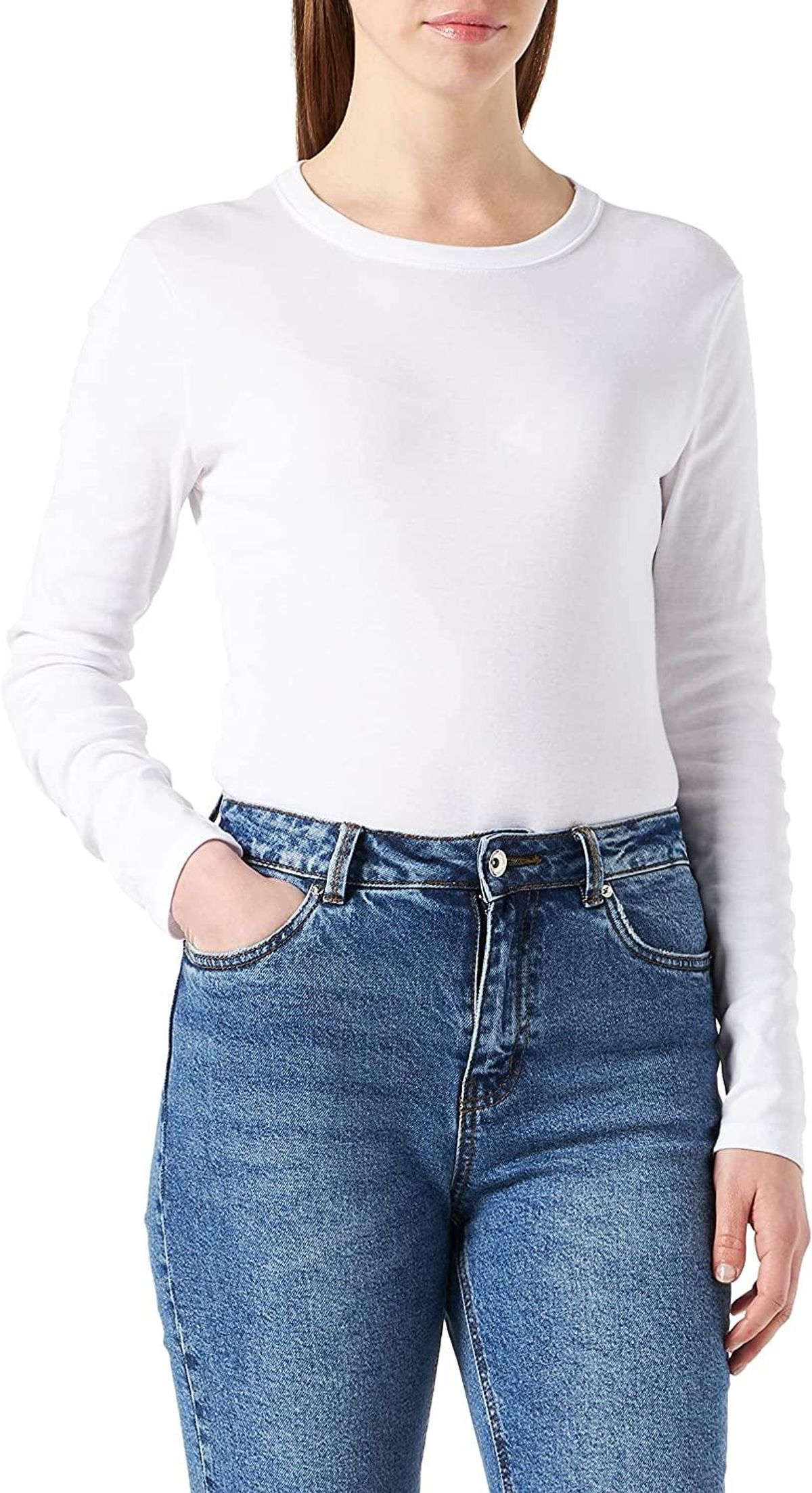 Women’s Iconic Cotton Round-Neck T-shirt