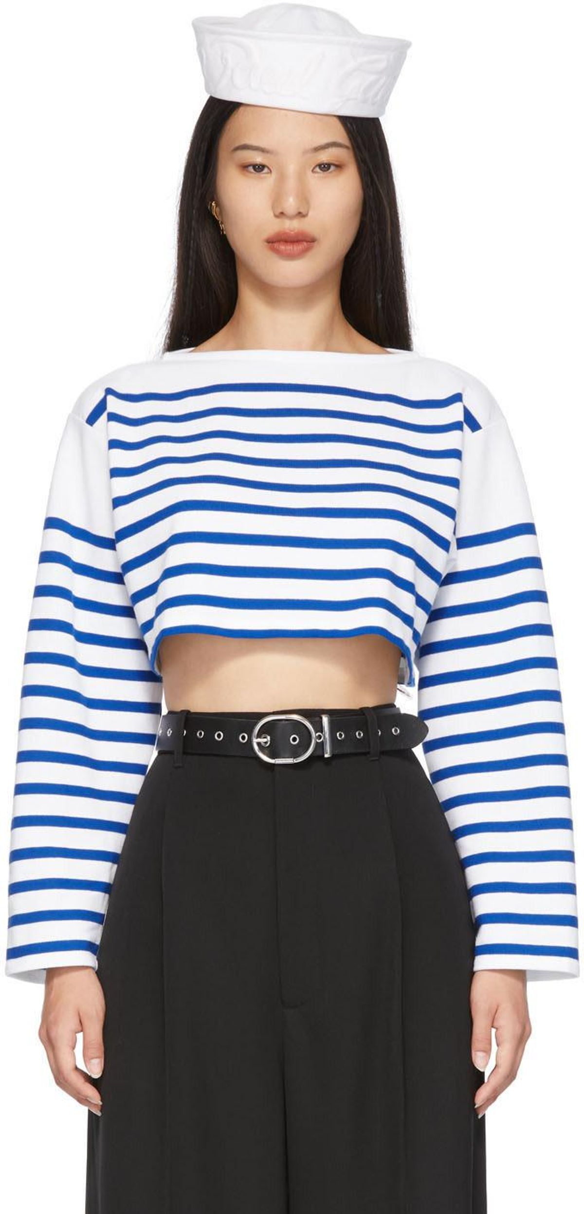 Les Marins Sailor Crop Long Sleeve T-shirt
