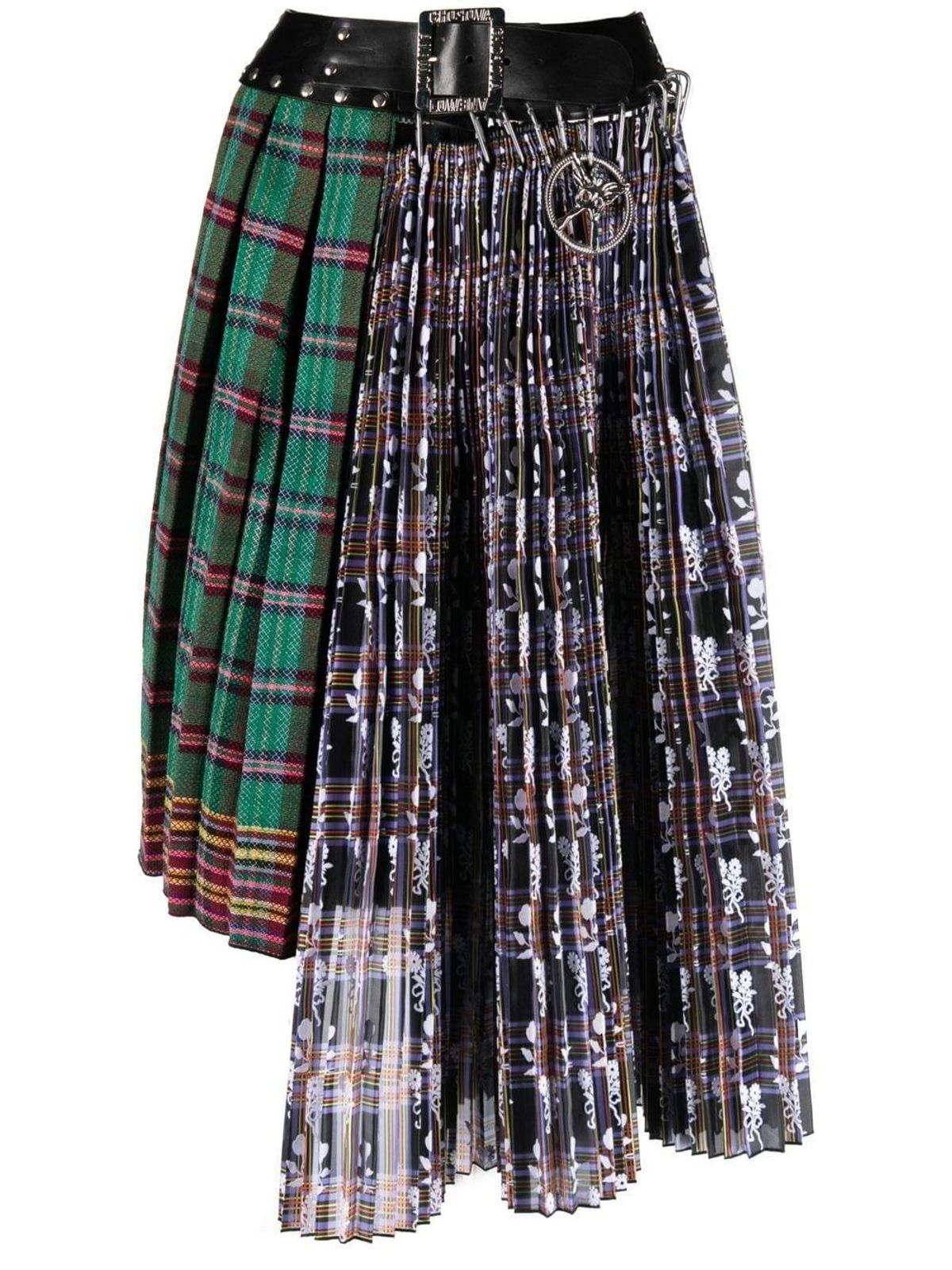 Checked Pleated Midi Skirt - Coveteur: Inside Closets, Fashion, Beauty ...
