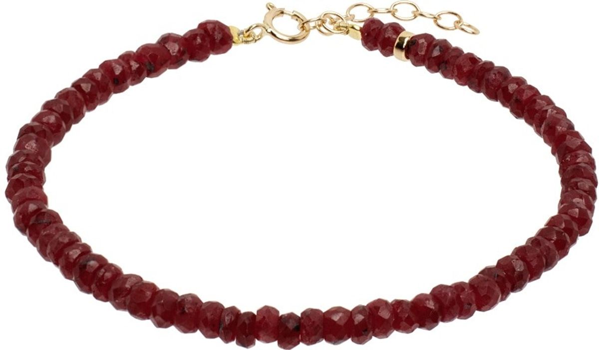 Red July Birthstone Ruby Bracelet