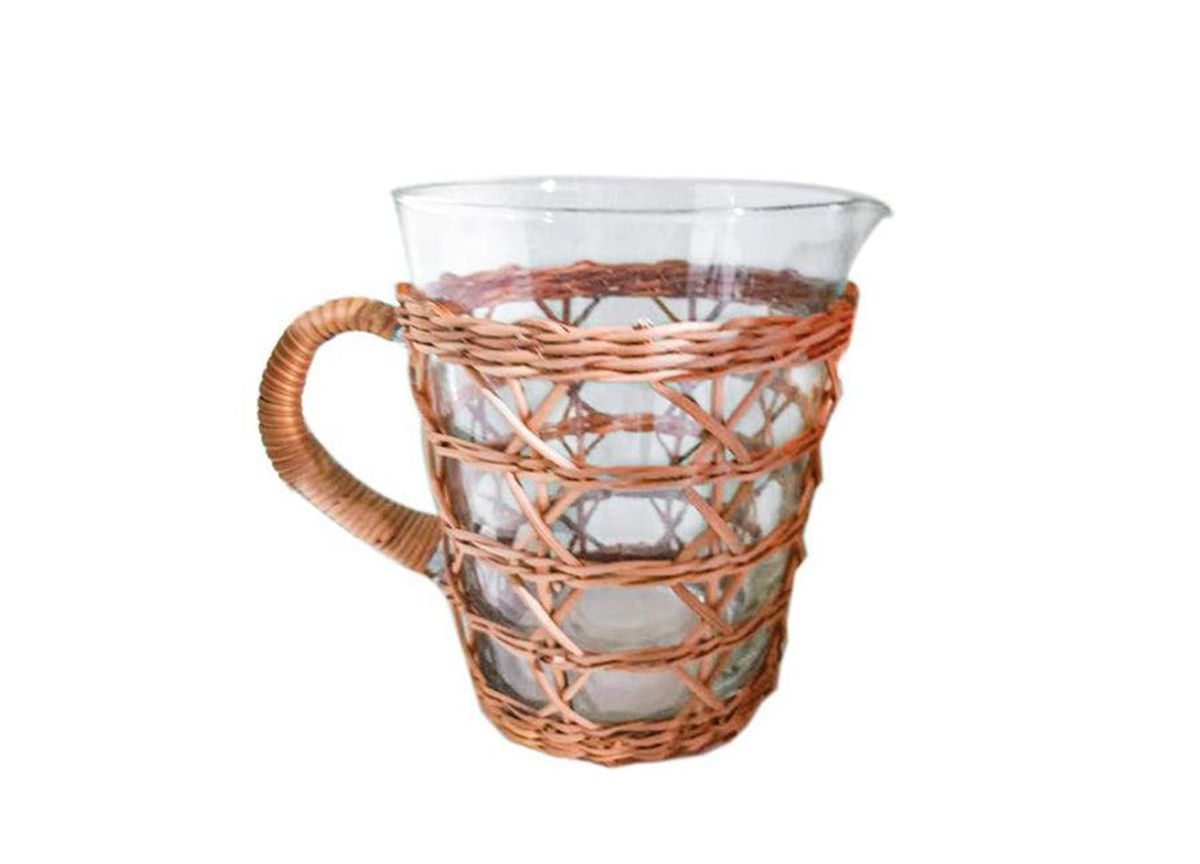 Rattan Pitcher