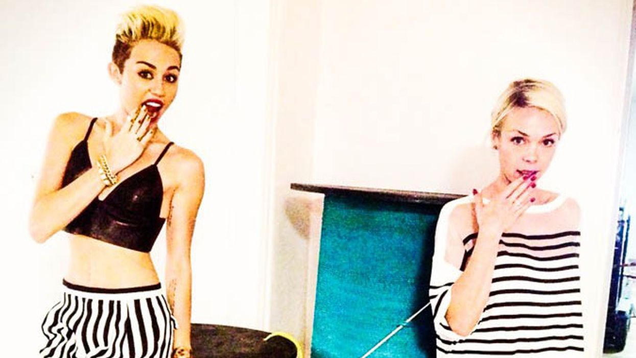 Getting Ready for the 2013 MTV VMAs with Miley Cyrus