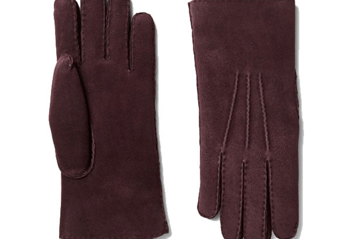 Water-Resistant Shearling Gloves