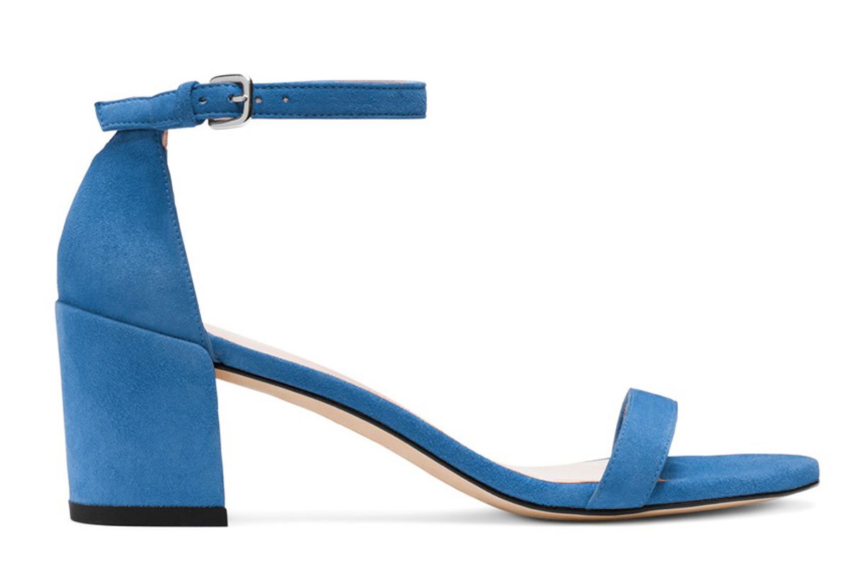 The Simple Sandal in Miramar Blue