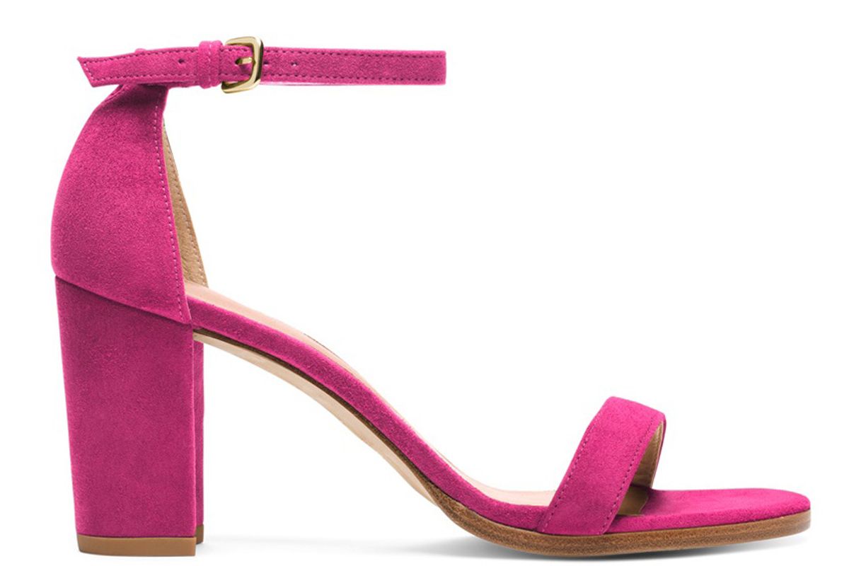 The Nearlynude Sandal in Geranium Pink