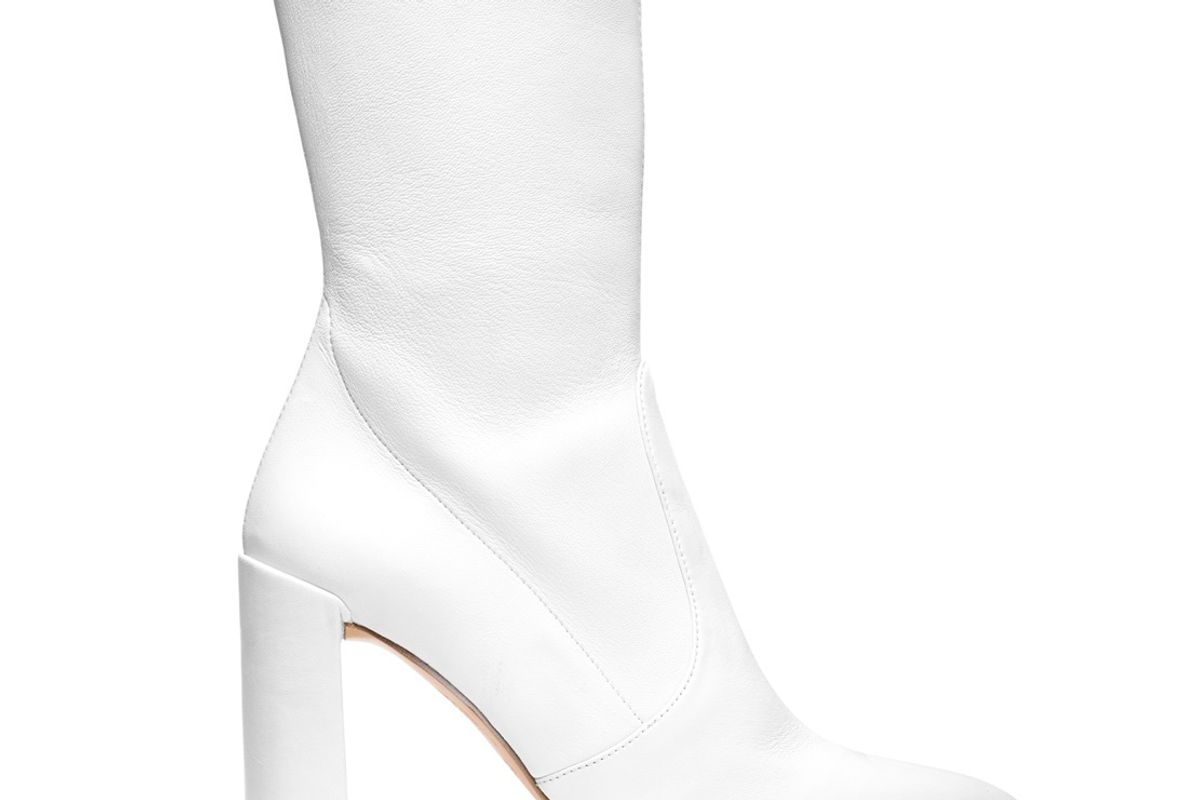 The Clinger Bootie in Stretch Leather Snow