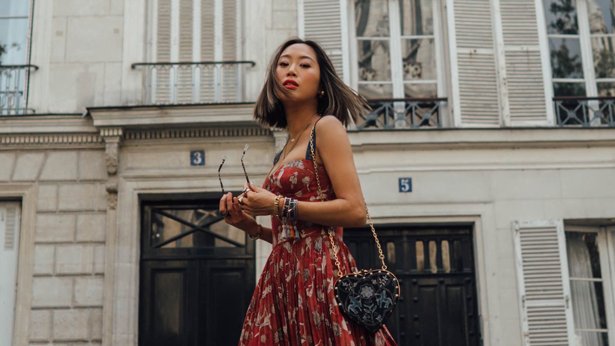 Why Aimee Song Skipped Heels and Wore Combat Boots to the Dior Show