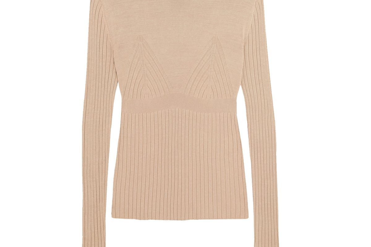Ribbed-Knit Sweater