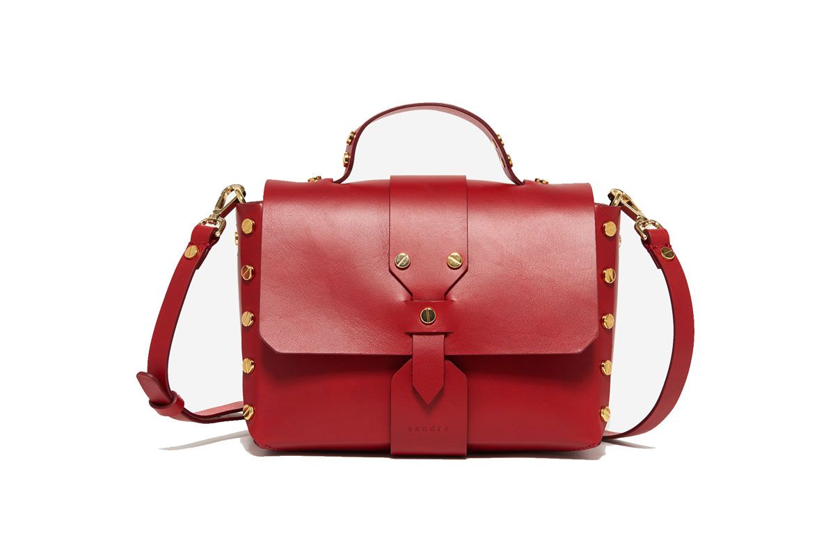 Abbey Satchel Bag in Red