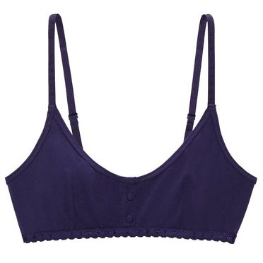 Savage X Cotton Jersey Bralette in Blue