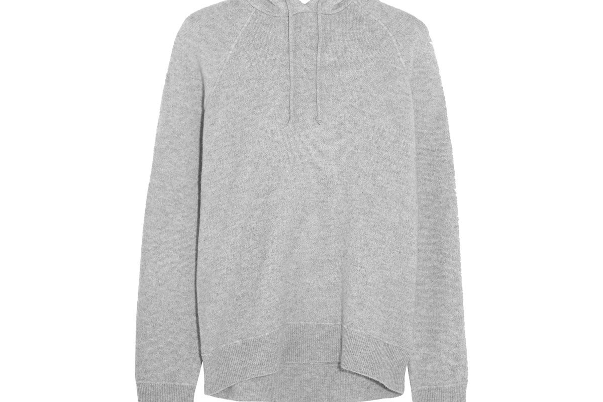 Wool and Cashmere-Blend Hooded Top