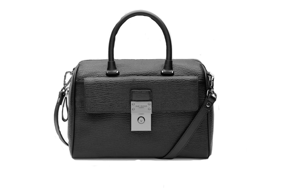 Manning luggage lock leather duffel bag
