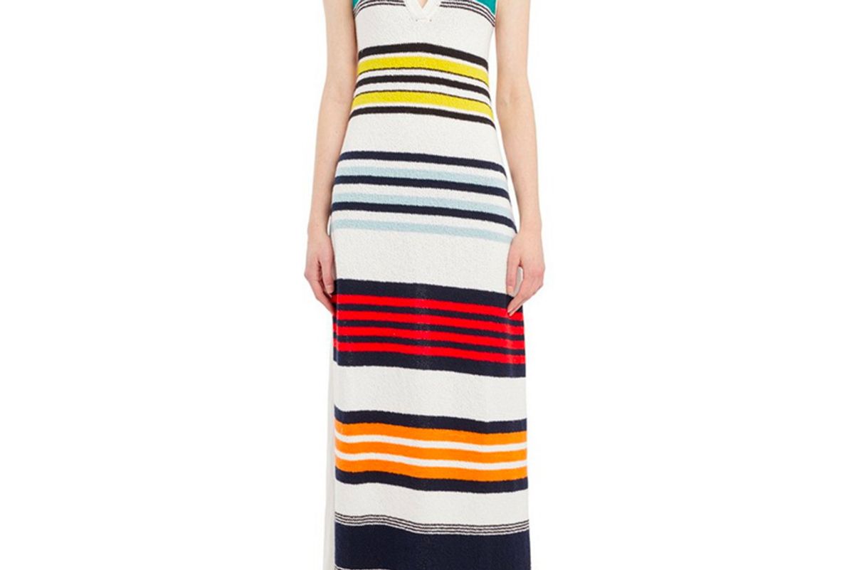 Multicolor Striped Sweater Dress