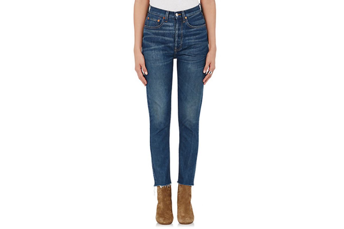 High Rise Ankle Crop Jeans