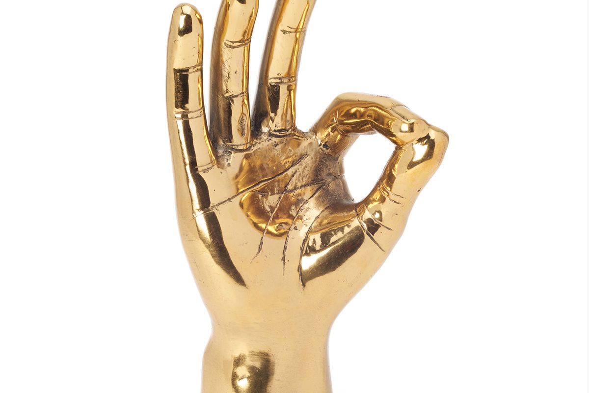 Brass "OK" Hand