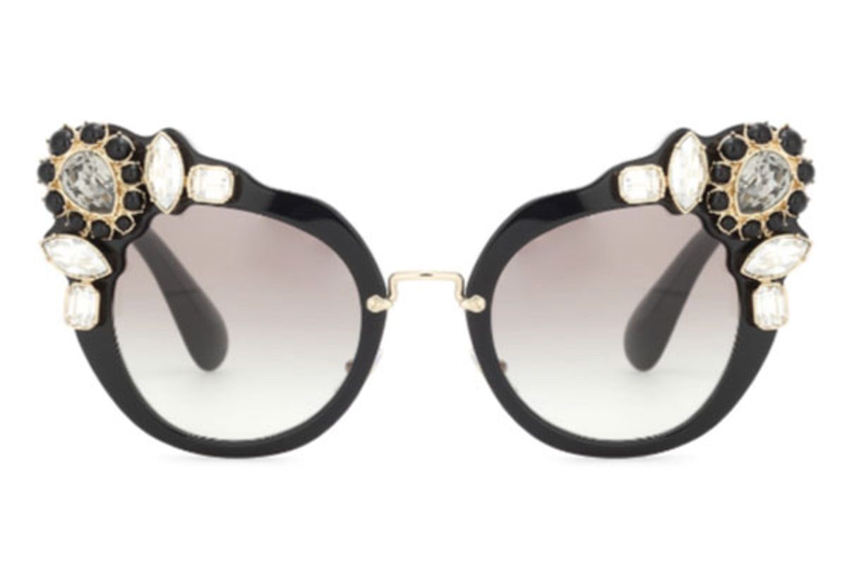 Embellished Cat-Eye Sunglasses