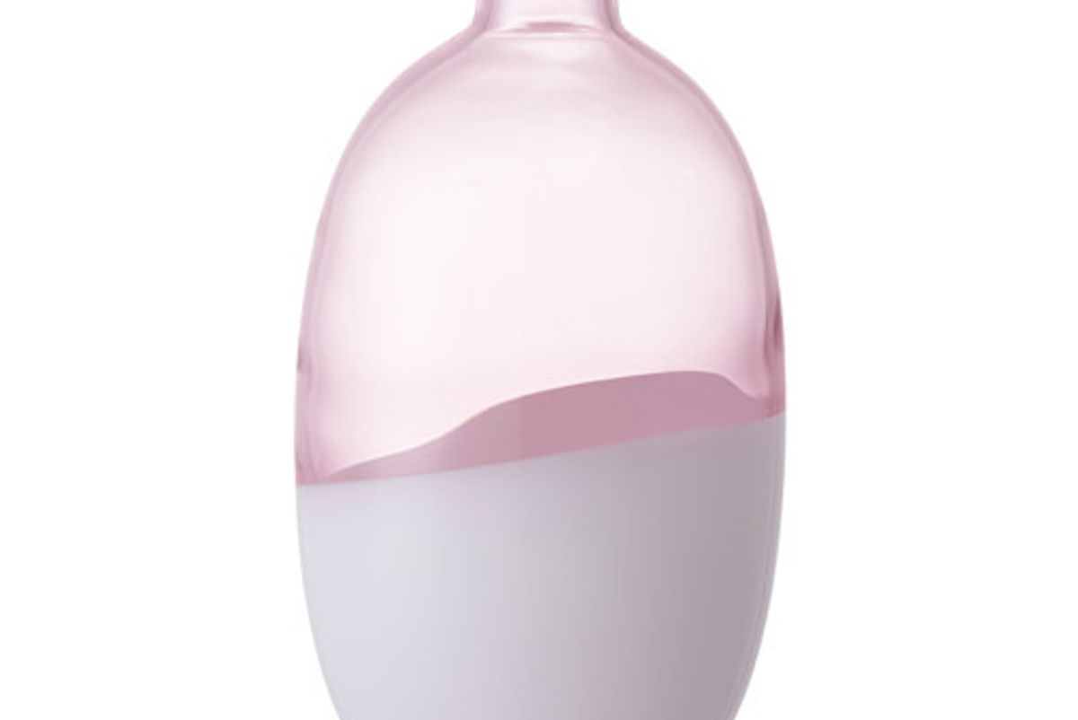 Formlig Vase, Light Pink, White