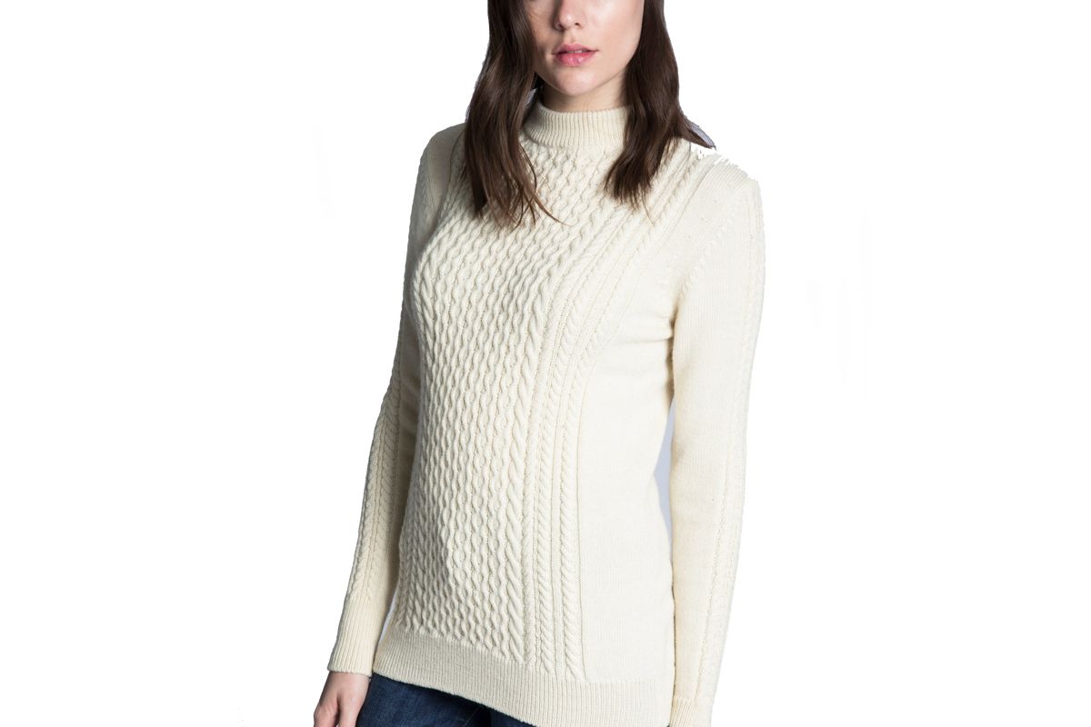 Marley Cable Mock Neck