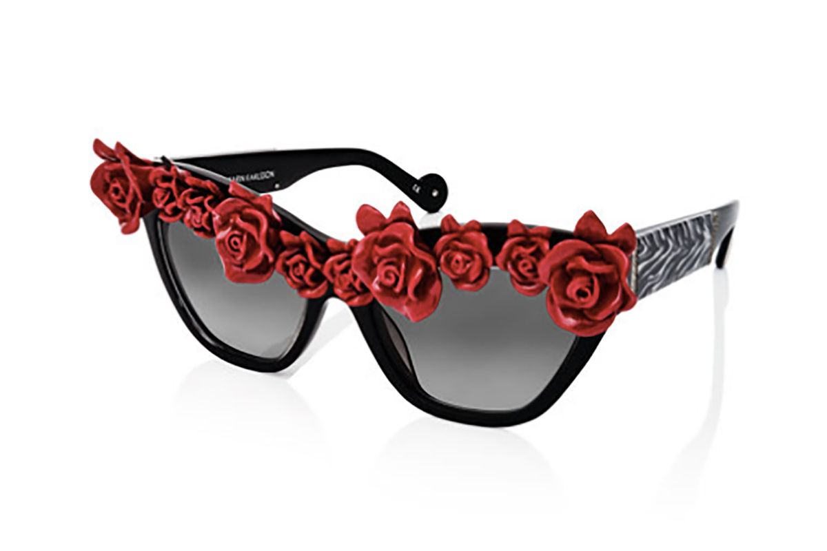 'Cause I Flippin' Can Rosette Cat-Eye Sunglasses