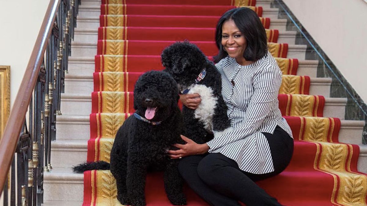 Here's What Michelle Obama Wore For Her Last Walk Through the White House