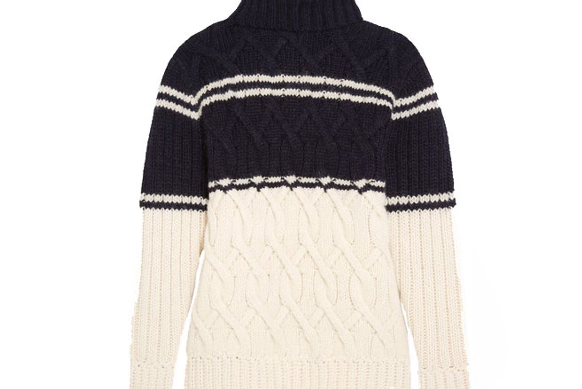 Edna Cable-Knit Turtleneck Sweater