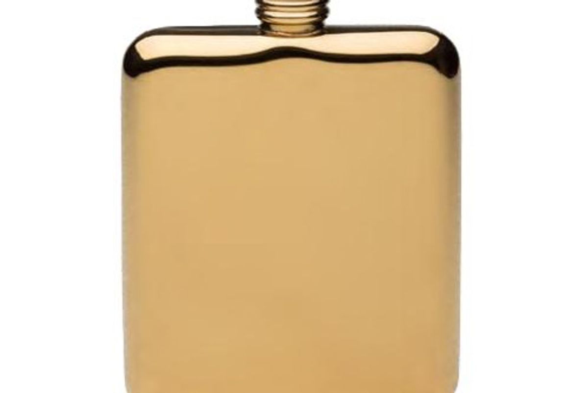 Gold Plated Sleekline Pocket Flask