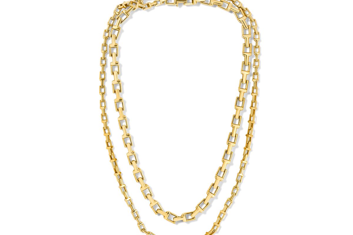 T Chain 18 & 20" 18-karat gold necklace