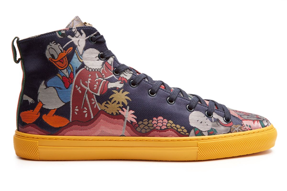 Donald Duck Jacquard High-Top Trainers