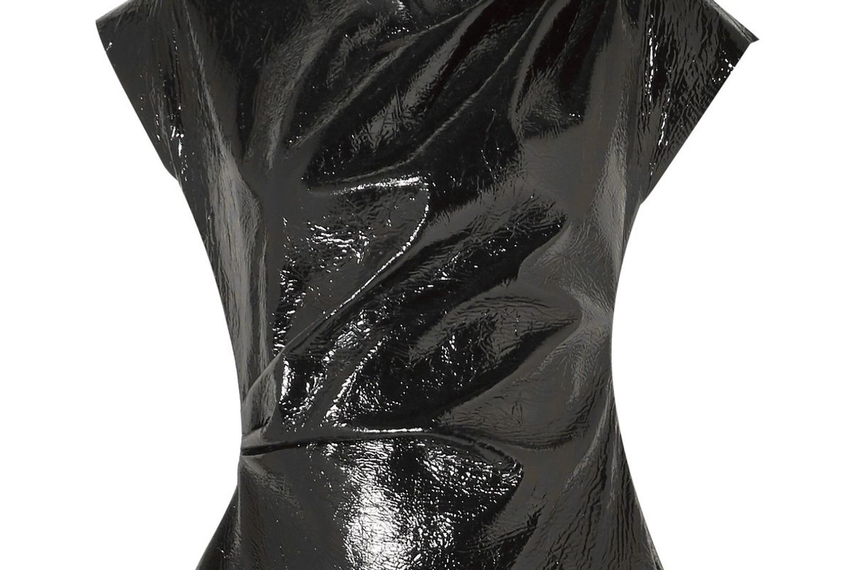 Foster Crinkled Patent-Leather Top