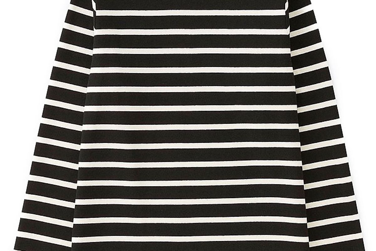 Women Striped Boat Neck Long-Sleeve T-Shirt