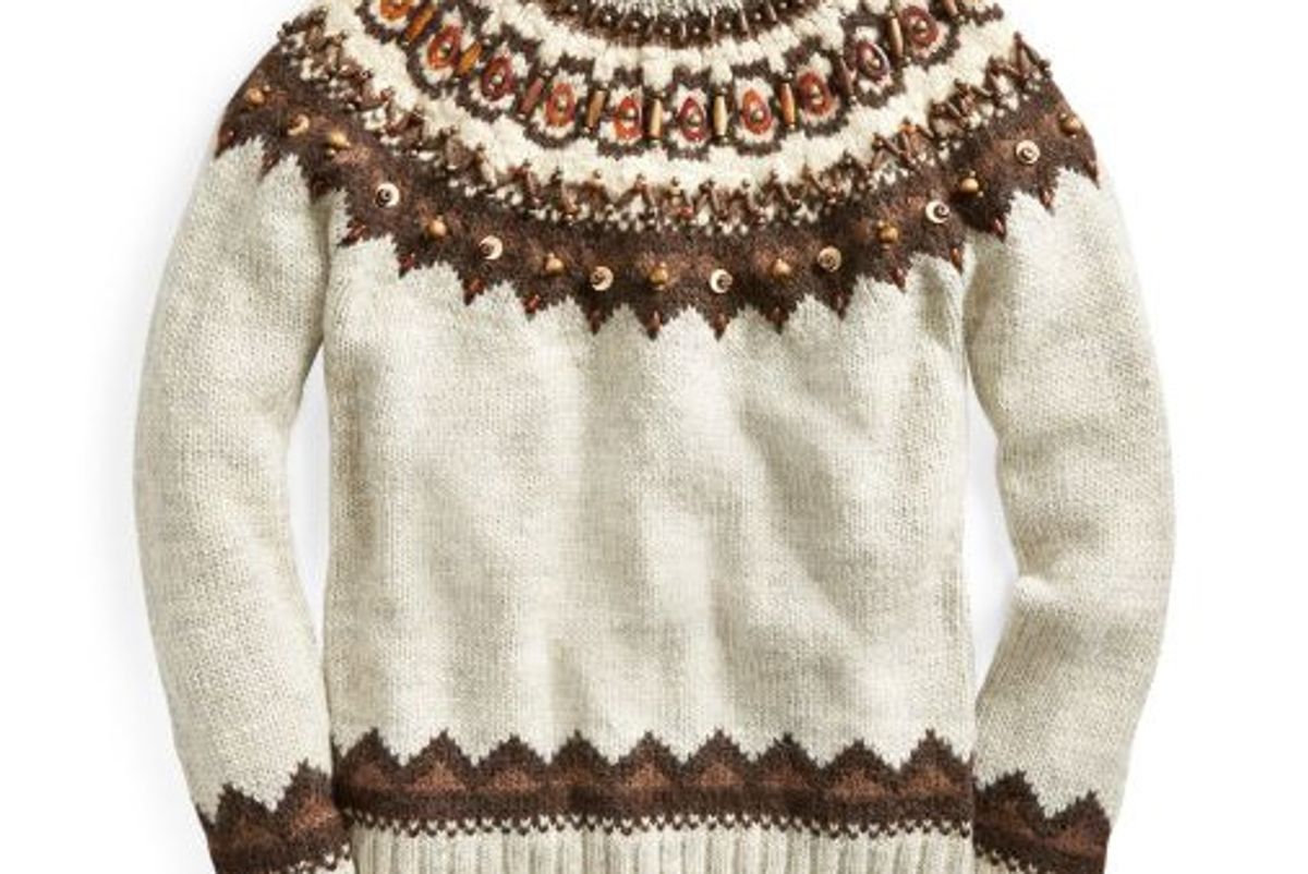 Beaded Fair Isle Sweater