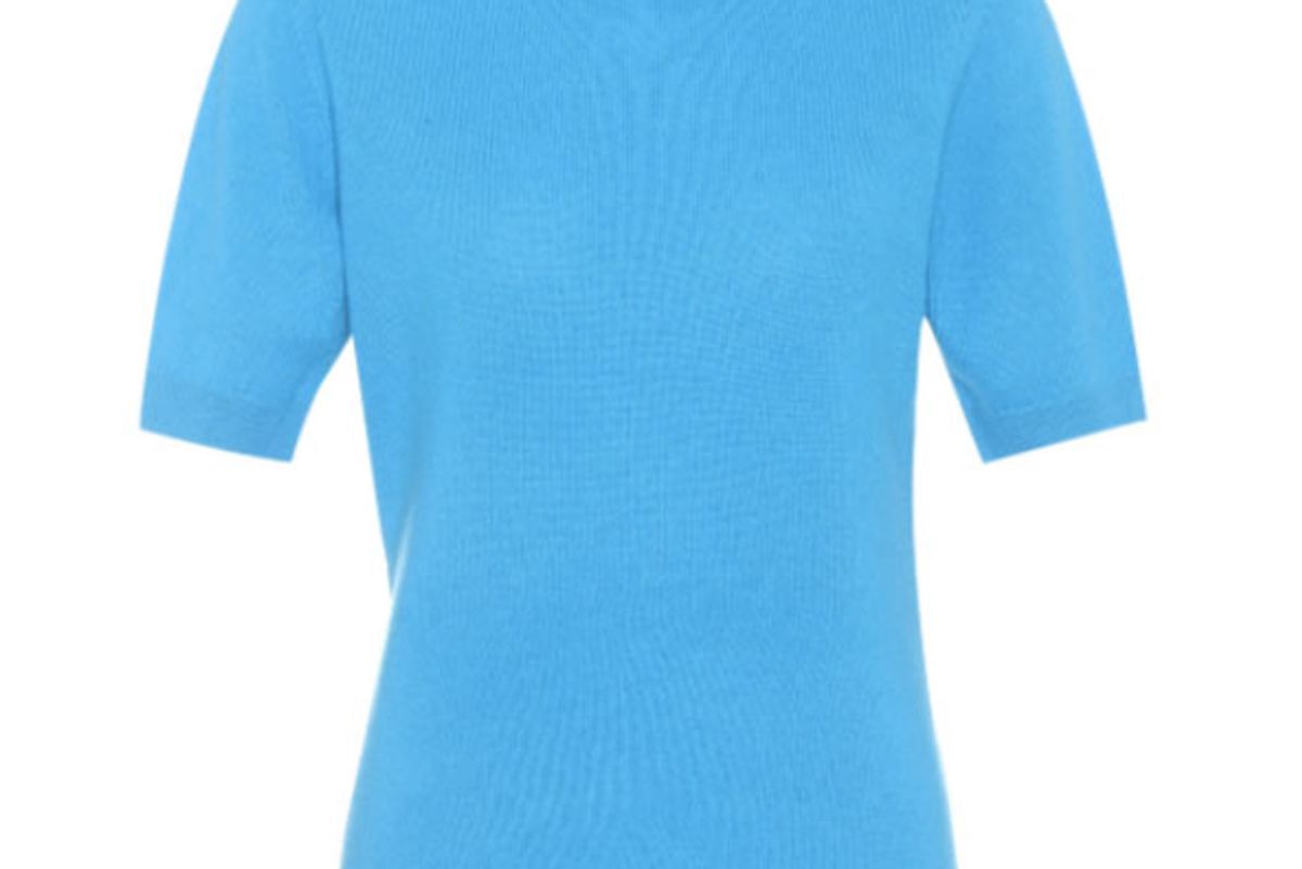 Short-Sleeved Cashmere Sweater