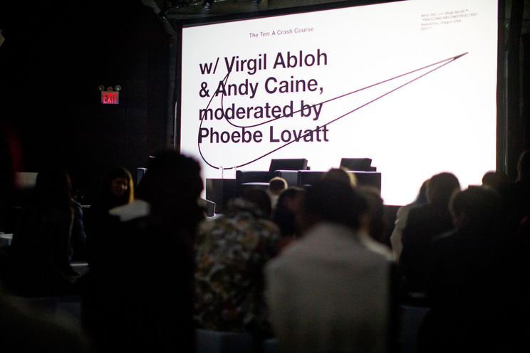 Virgil Abloh Talks Nike Collaboration at Columbia University – WWD