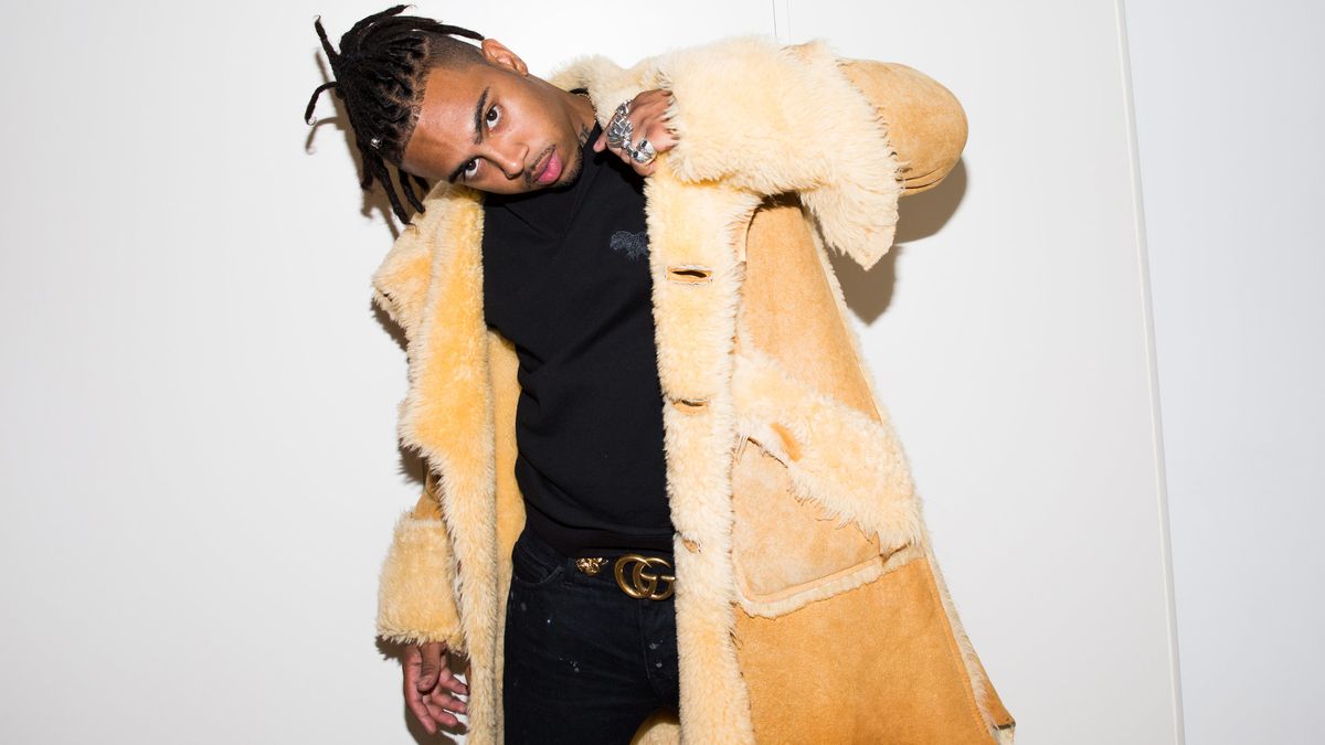 Vic Mensa Wore the Craziest Shearling Jacket to the Coach SS18 Show