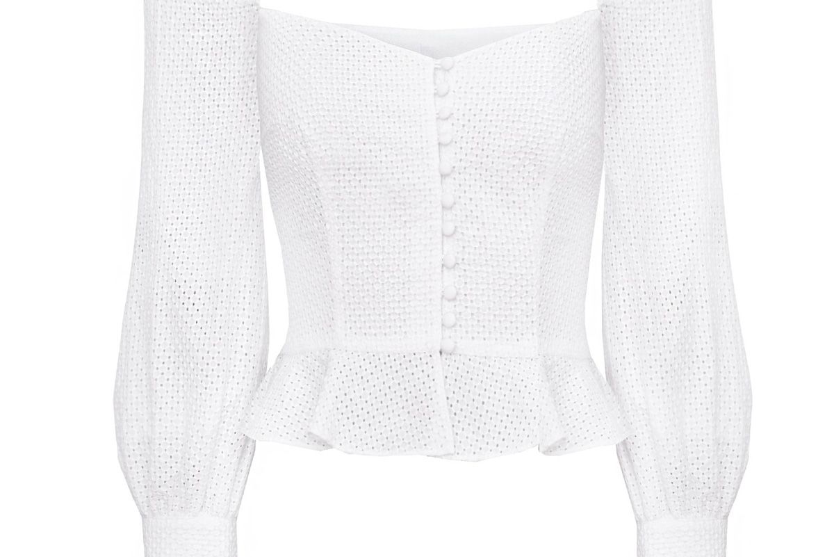 Valentina Bustier Puffy Sleeve Top