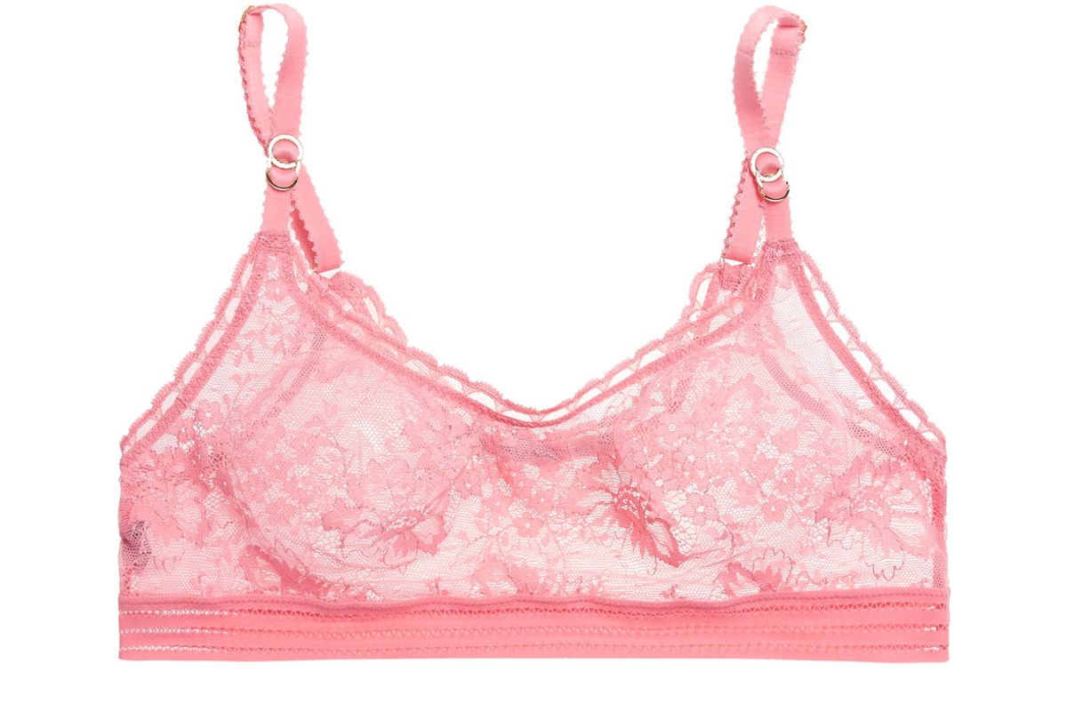 Breast Cancer Awareness Stella stretch-lace soft-cup bra