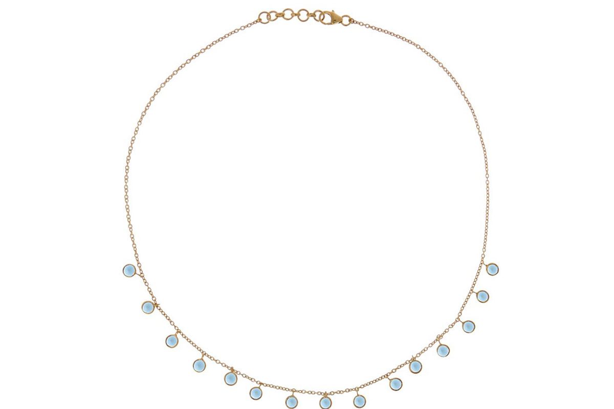 Topaz and Gold-Plated Necklace
