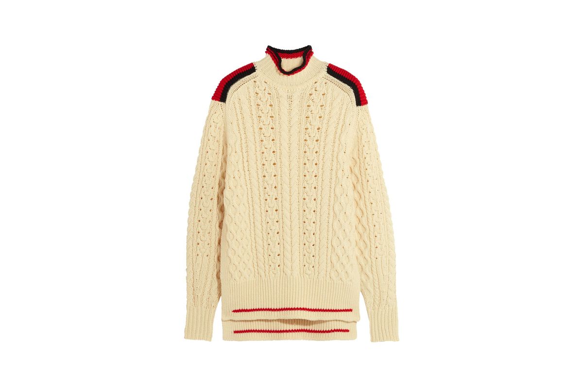 Edison Oversized Cable-Knit Wool-Blend Sweater