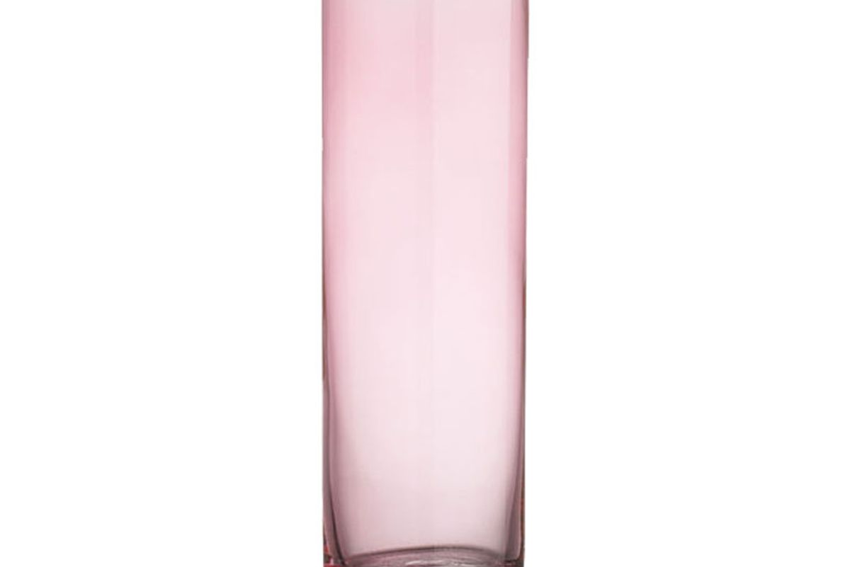 Cylinder Pink Champagne Flute