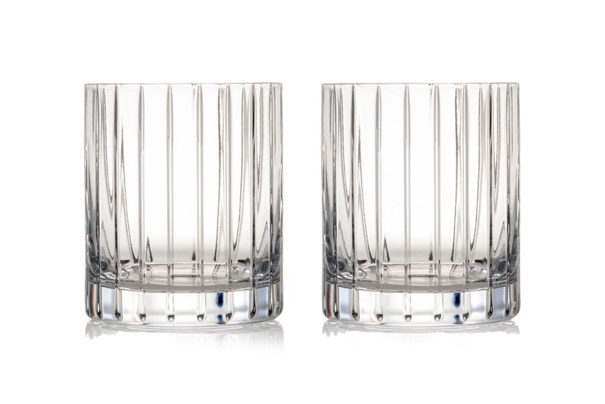 Avenue Lead Crystal Double Old Fashioned Glasses (Set of 2)