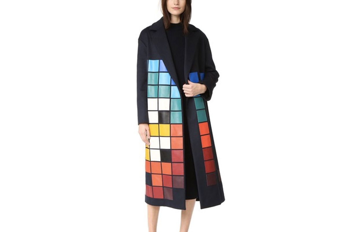 Oversized Space Invaders Coat