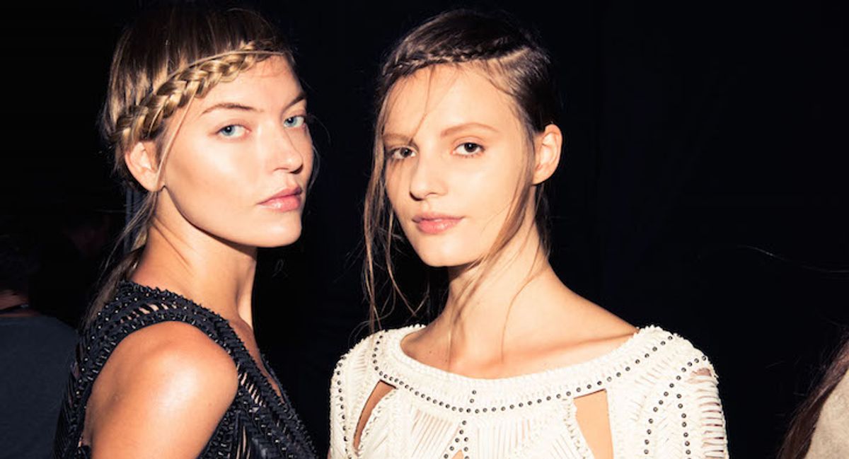 How to Braid Your Hair like the Models at Hervé Léger