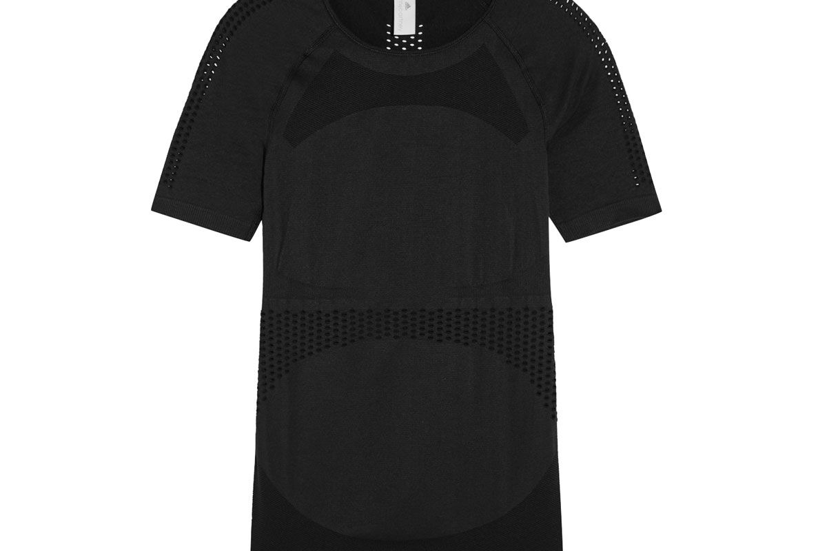 Perforated Stretch-Jersey T-Shirt