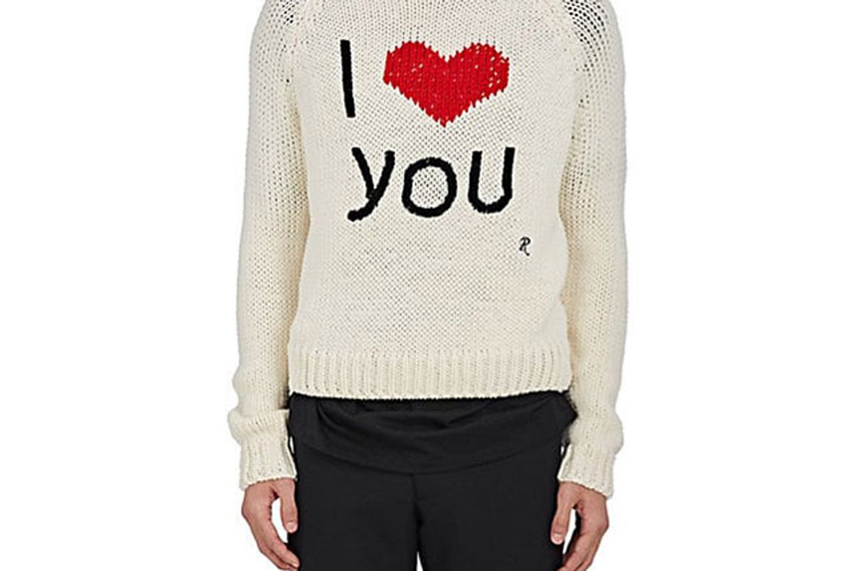 "I Love You" Wool Sweater