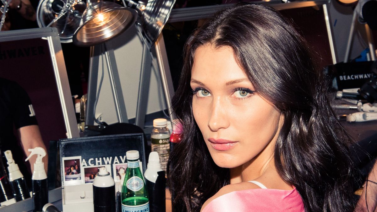 Backstage at the Victoria’s Secret Show with Bella Hadid