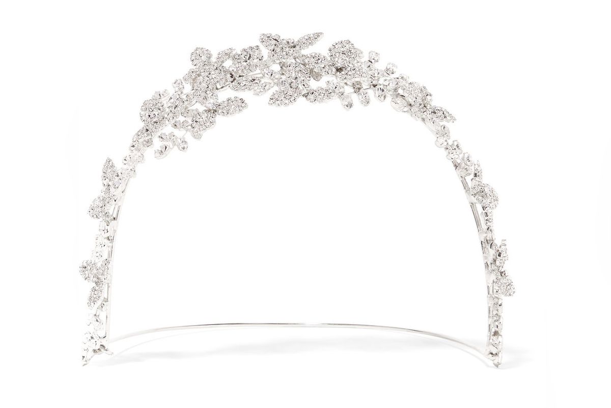 Clementine Rhodium-Plated Swarovski Crystal Headband