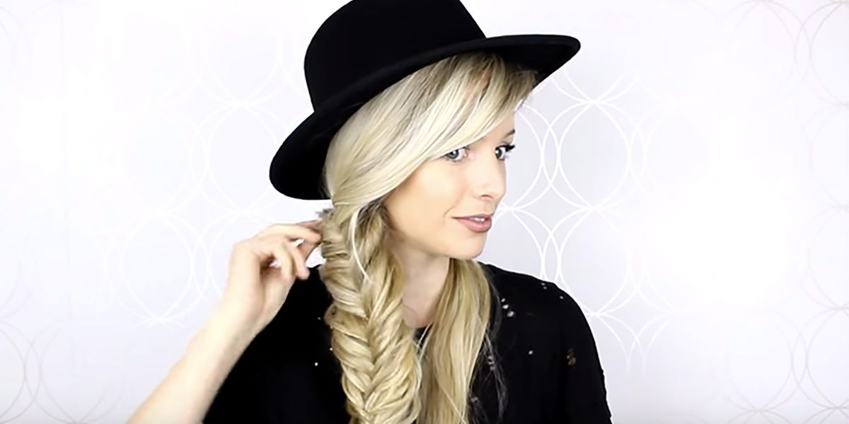 Image of Loose waves with a fedora hairstyle