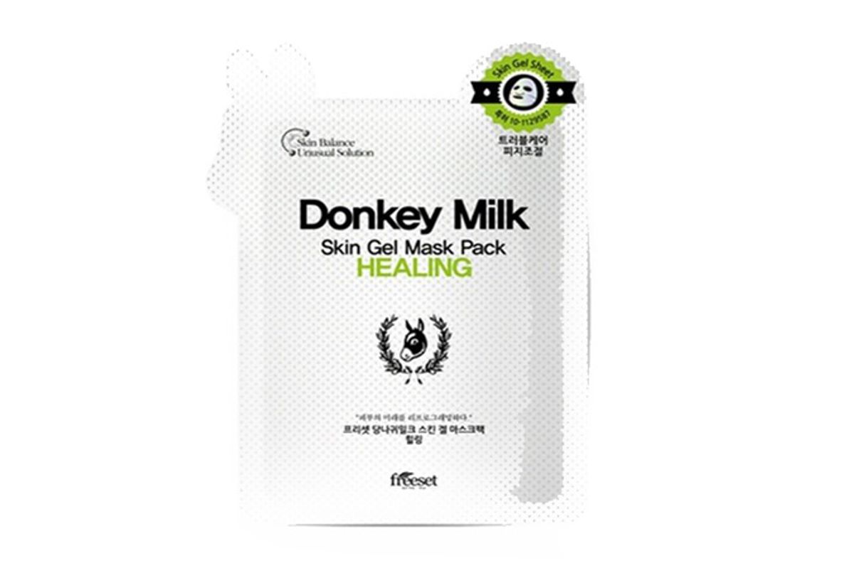 Donkey Milk Skin Gel Mask Pack Healing, 10 Count